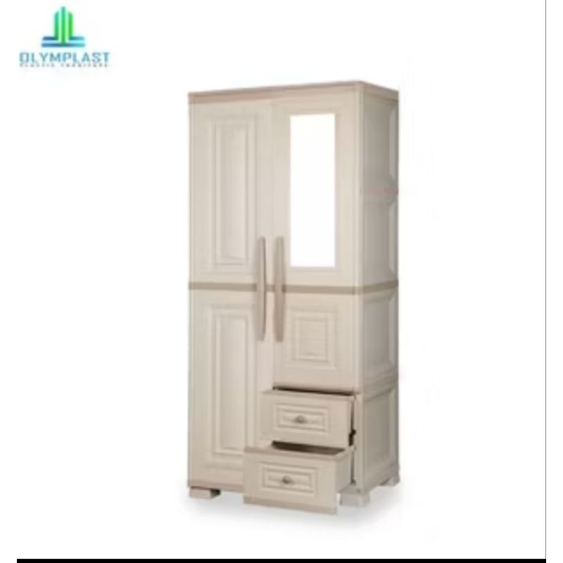 lemari plastik 2 pintu olymplast second