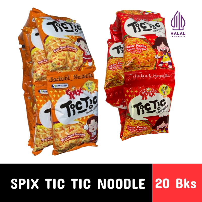 

GROSIR - Mie Tic Tic Spix 20 x 10 Gr Rasa Ayam Bawang by Jadoel_Snack