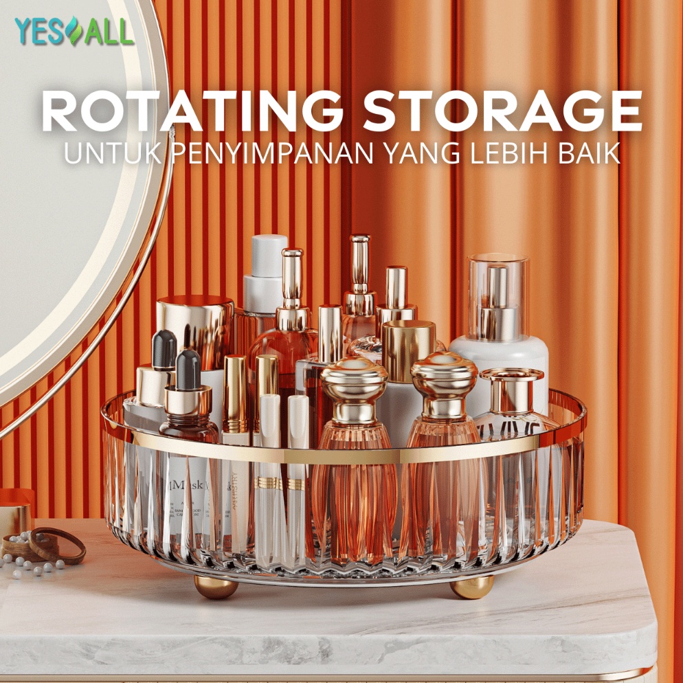 Terbatas YESALL Rak Kosmetik Aesthetic Tempat Make Up Aesthetic Tray Aesthetic Rak Skincare Aestheti