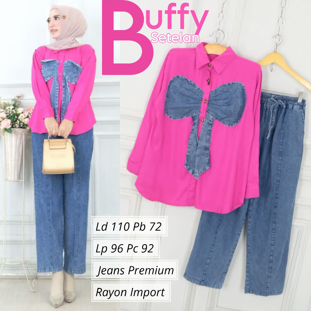 SETELAN WANITA BUFFY UNTUK BERAT BADAN 50 SAMPAI 70 KG