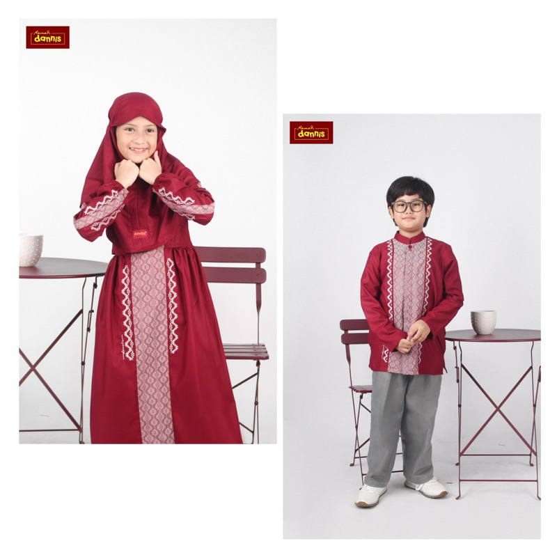 sale 20% / Gamis dan taqwa anak d’kyra / sarimbit dannis terbaru / couple / katun / baju lebaran / b