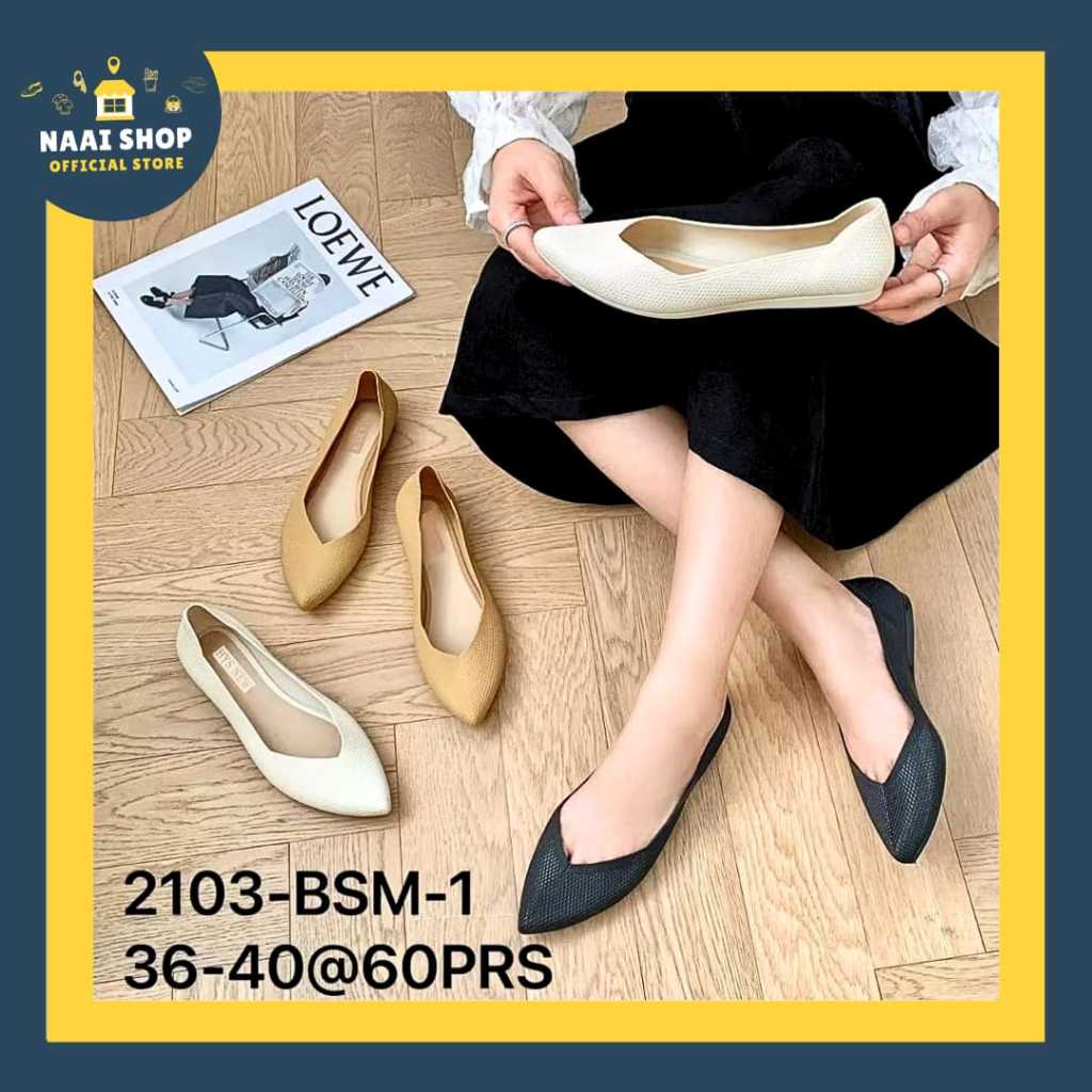 Sepatu Wanita Casual Slip On Model Korea Style Flatshoes Jelly Karet Low Heels Wanita Size 37 - 41 2