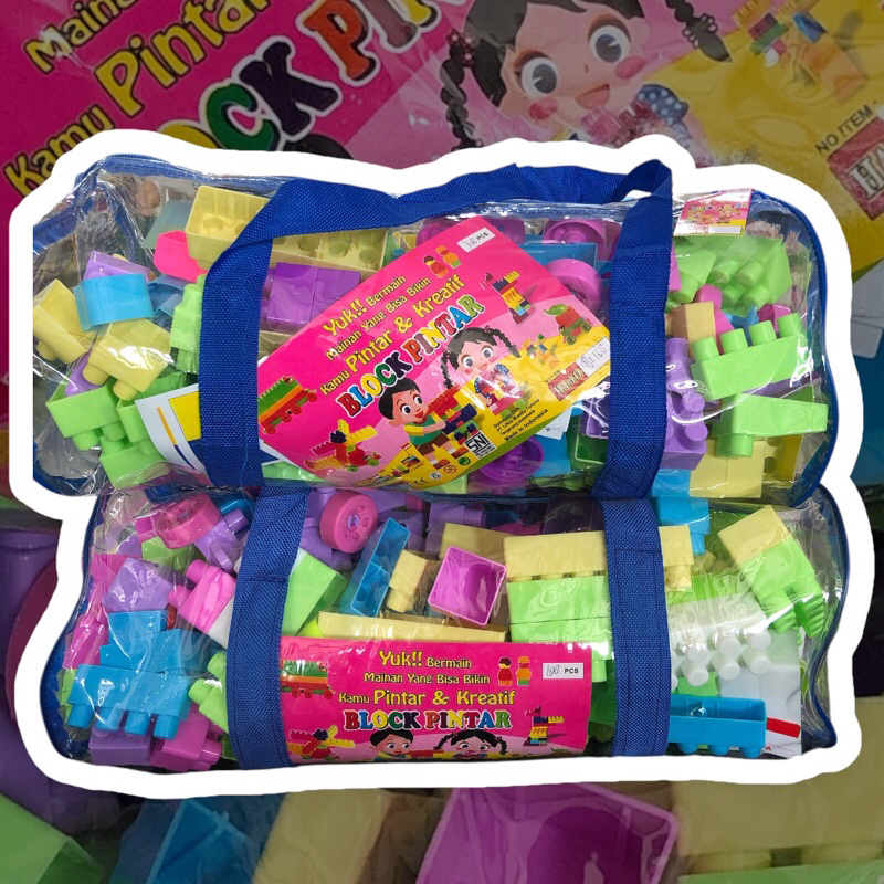 Mainan Block Pintar isi 168pcs