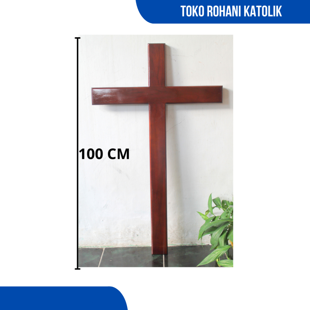 PROMO SALIB DINDING KRISTEN 1 METER - 1,5 METER (JUMBO) / SALIB GANTUNG KRISTEN / SALIB DINDING