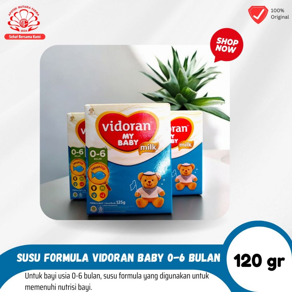 Susu Formula Bayi Vidoran 0-6 Bulan 125gr