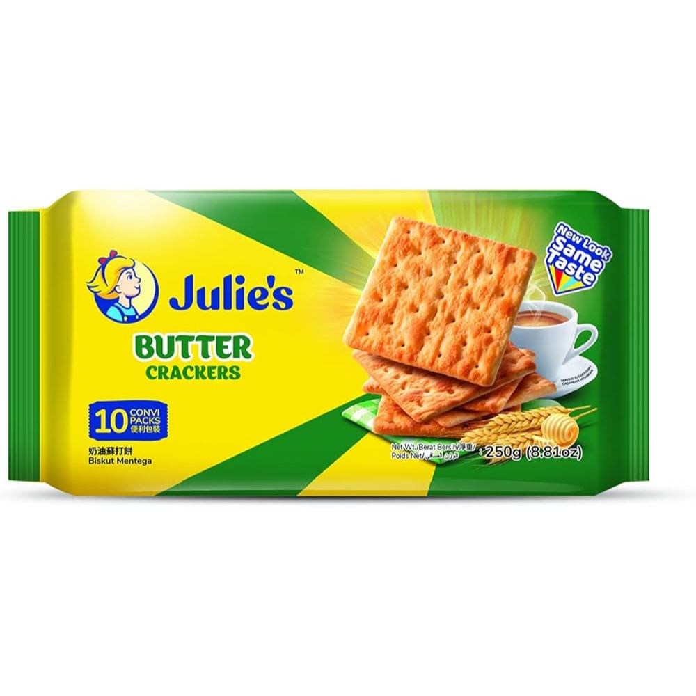 

Julie's Butter Crackers 250 Gr 1 pack isi 10 bungkus