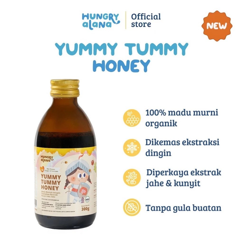 

READY KIRIM INSTANT Yummy Tummy Honey / Madu Murni Organik Anak Hungry Alana / Madu Anak