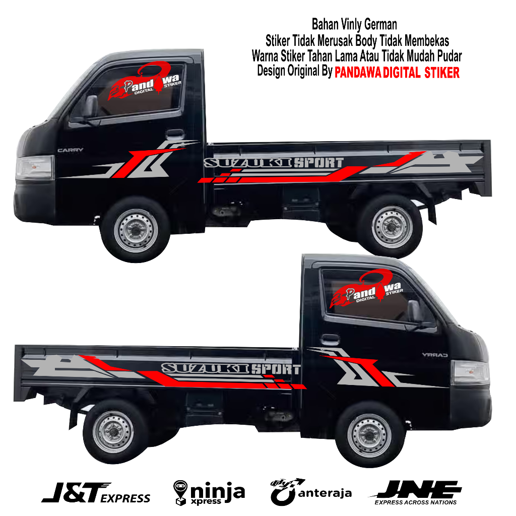 Stiker mobil Suzuki Carry pick up List Sticker Cutting Pick up terbaru promo stiker Carry pick up