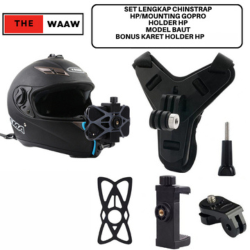 Mounting Helm Strap Bracket Motovlog Action Cam HP Holder Helm Strap Chin Mounting Dagu Gopro