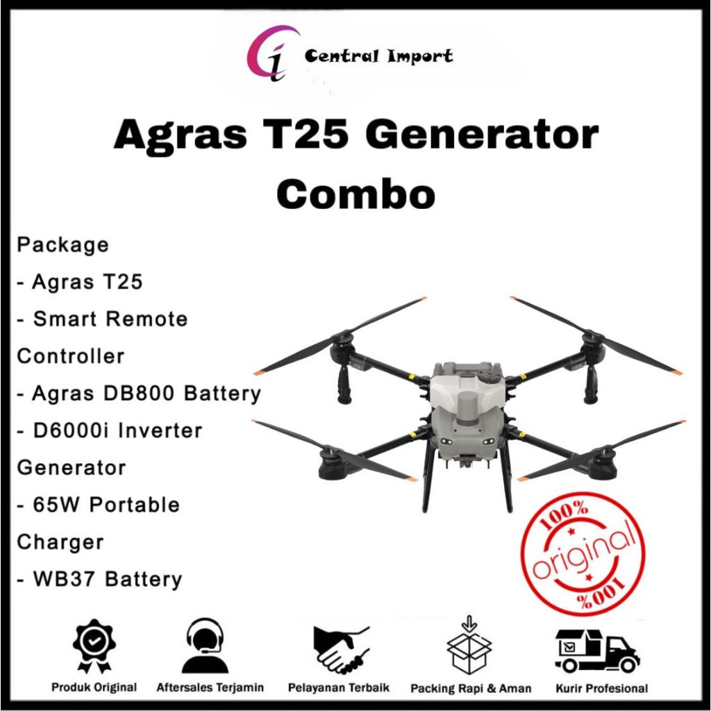 DJI Agricultural drone/AGRAS T25/Drone Camera GPS pertanian perkebunan/ Kamera Drone pertanian perke