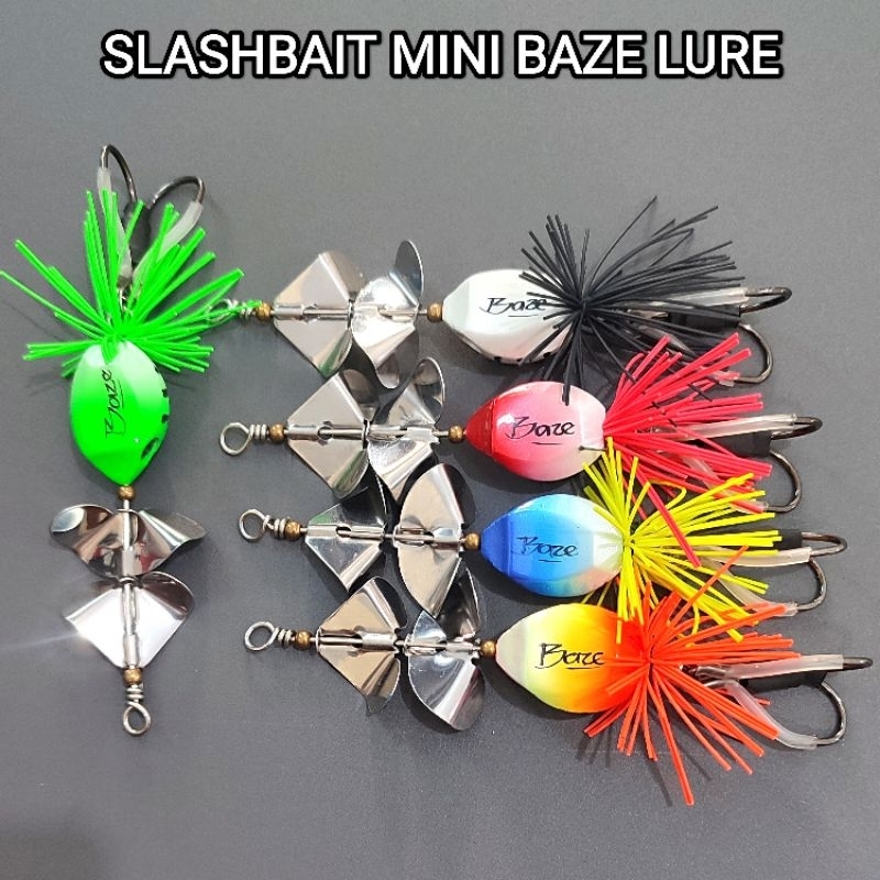 SLASHBAIT MINI BAZE LURE. umpan casting. umpan toman. umpan mainan. umpan top watet. umpan gabus