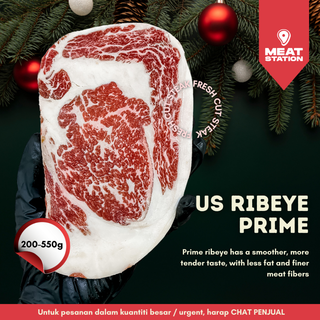 

US Ribeye Prime Steak Cut / Daging Sapi Steak dari USA