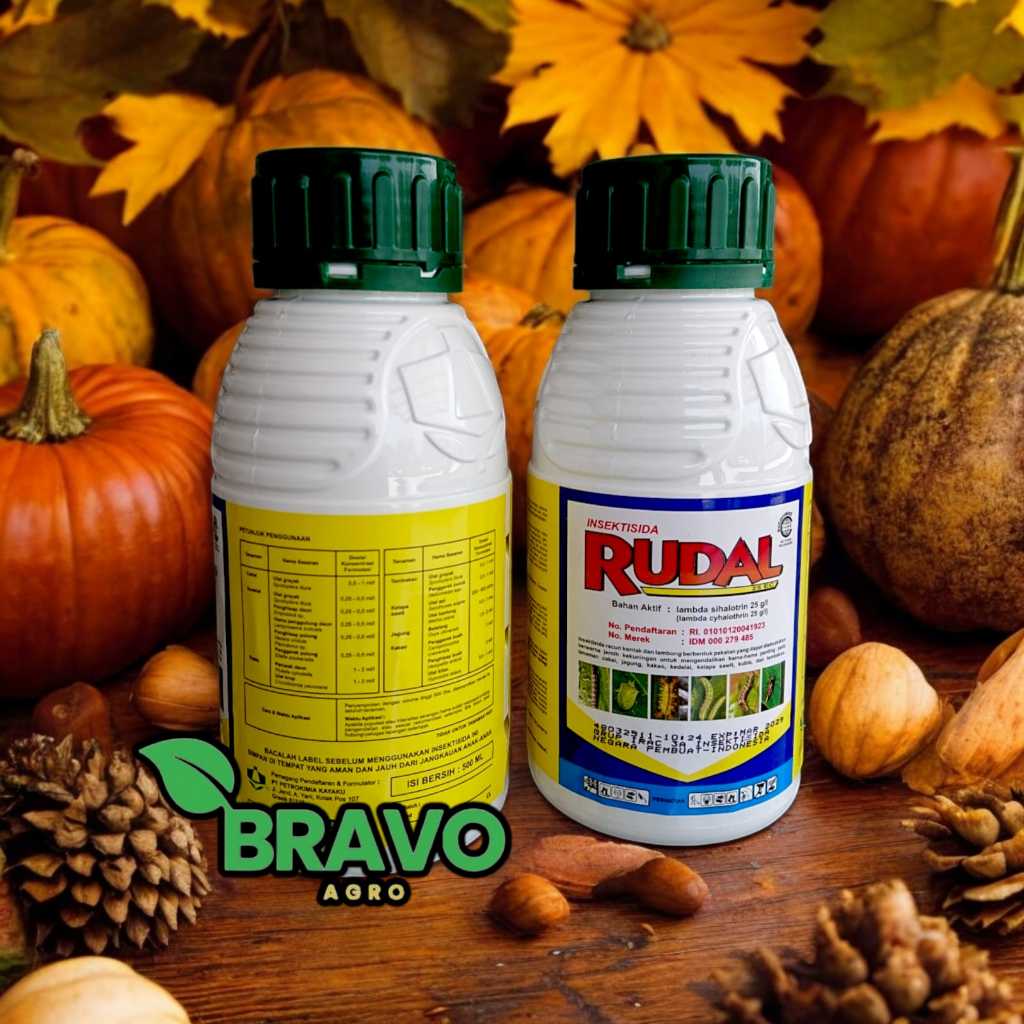 INSEKTISIDA RUDAL 25 EC - RACUN KONTAK & LAMBUNG BASMI ULAT 500 ML