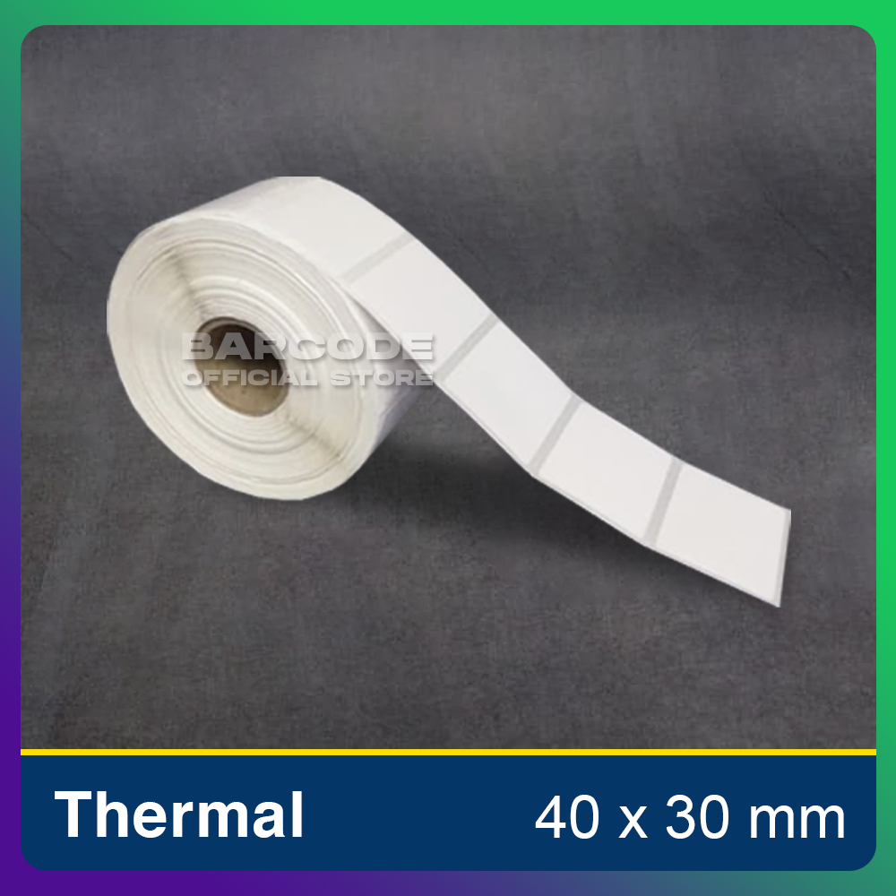 

Label Sticker Thermal 40x30mm 1 Line isi 500 Pcs Kertas Barcode 40 x 30 mm