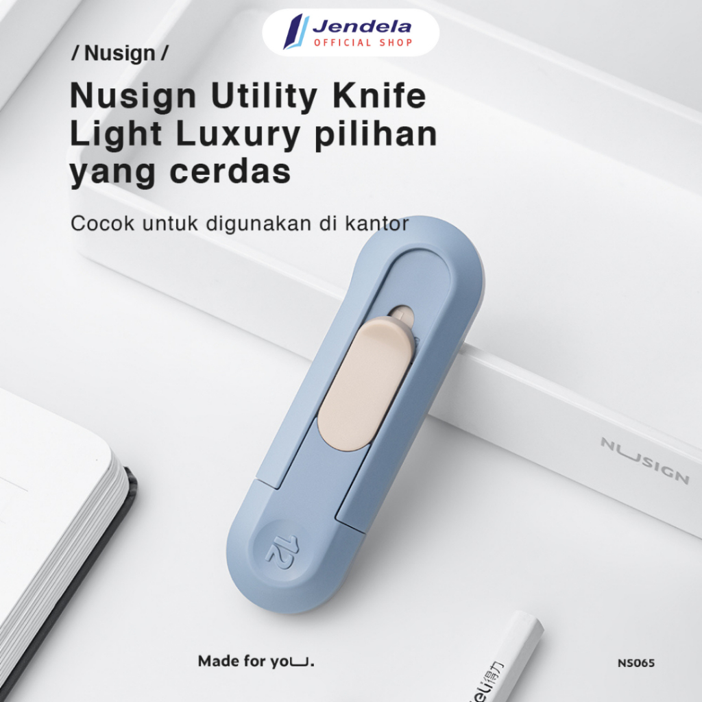 

Cutter Mini Deli Nusign Mini Cutter Pisau Pemotong Mini Portable Warna Pastel Pisau Tajam ATK NS065