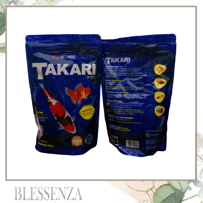 Makanan Ikan Takari Mix Fish Food 2 & 5mm 500gr/ Pakan Ikan Hias Pelet pakan ikan koi chana nila mas