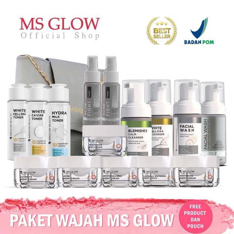 Paket Lengkap Skincare MS Glow