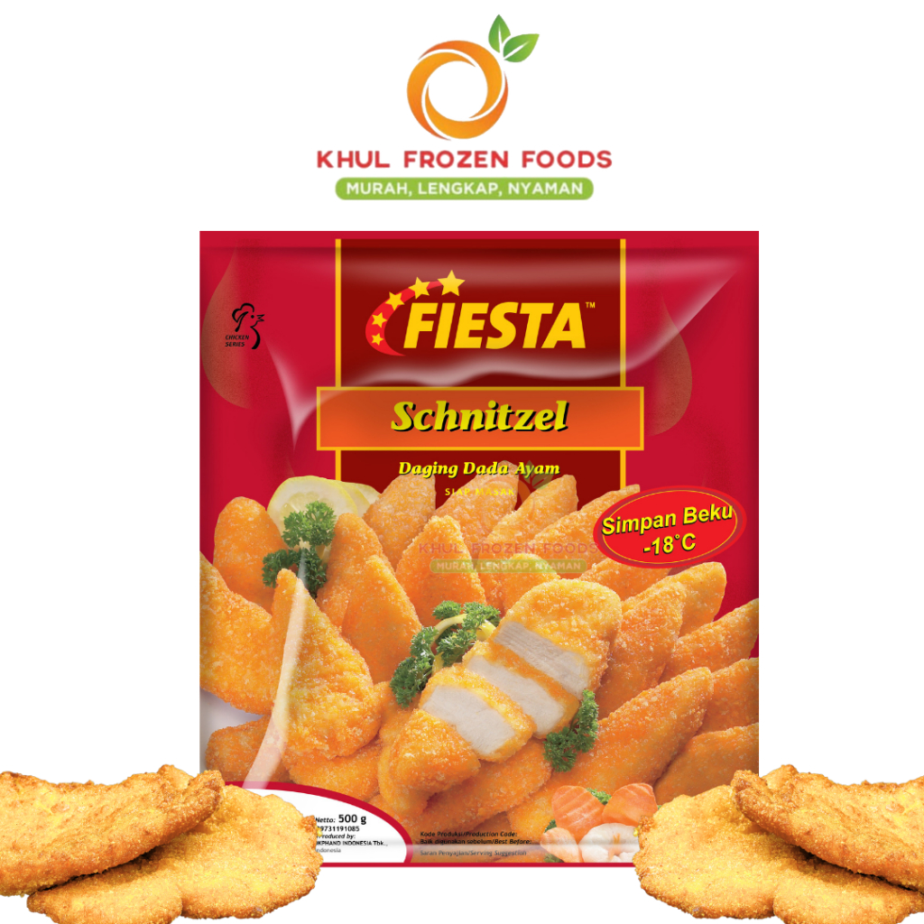 

Fiesta Schnitzel 500Gr/ FIESTA/ Daging dada ayam