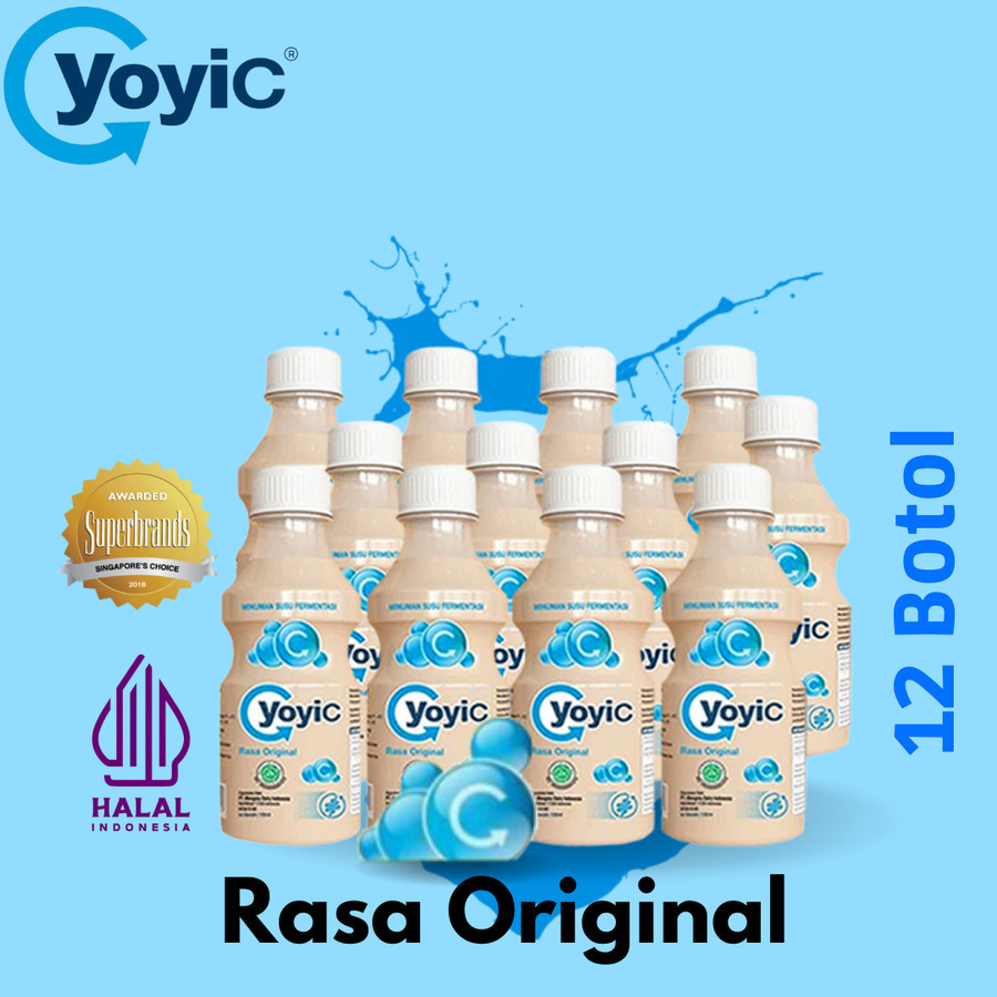 

12 botol Yoyic Minuman Susu Fermentasi 130ml Yogurt