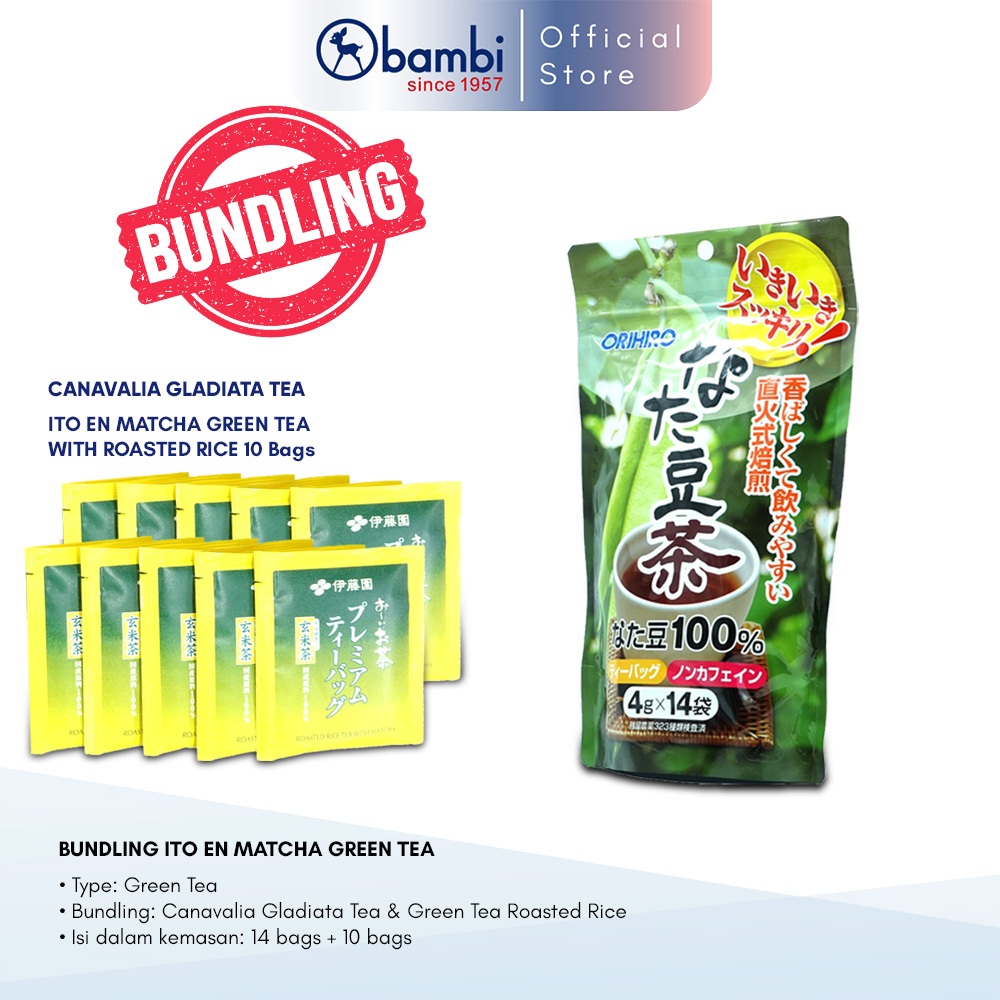 

Bundling ITO EN Green Tea Roasted Rice & Orihiro Canavalia Gladiata Tea