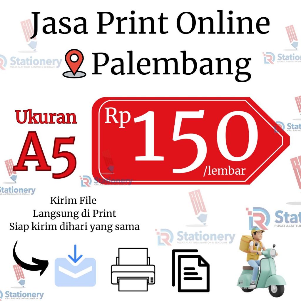 

(Kertas A5) Jasa Print Kota Palembang