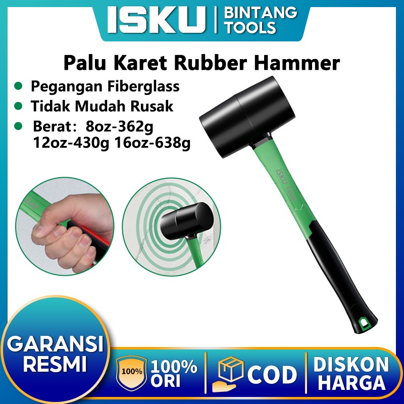 ISKU Palu Karet Palu Lantai Keramik Rubber Hammer Palu Pasang Keramik