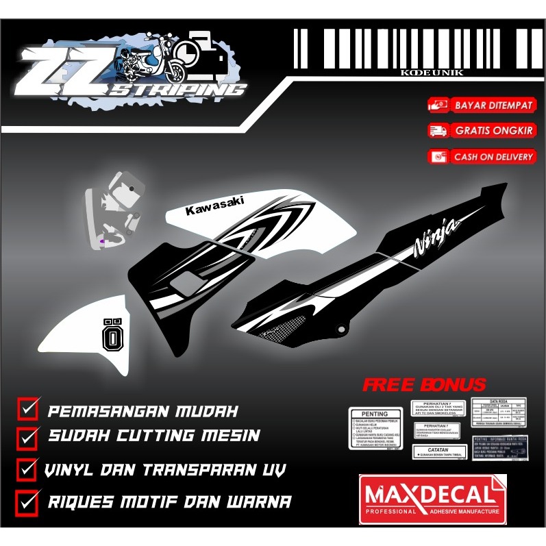 stiker STRIPING kawaqsaki NINJA KISS CUSTOM