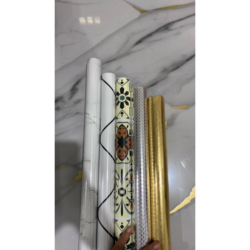 wallpaper stiker dapur 60x500 pilihan motif premium