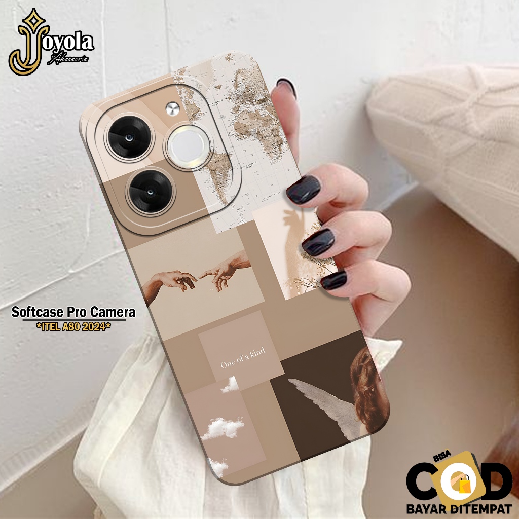 JOYOLA Case ITEL A80 2024 Terbaru - Fashion Case Aesthetic - Softcase ITEL A80 2024 - Pro Camera - C