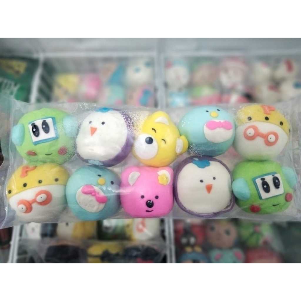 

Bakpao Karakter Pororo mix (Coklat, Coklat Keju, Coklat Oreo) isi 10 pcs
