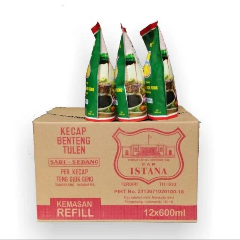 

Istana Kecap Manis Refill / TENG GIOK SENG / 600 ml / Dus