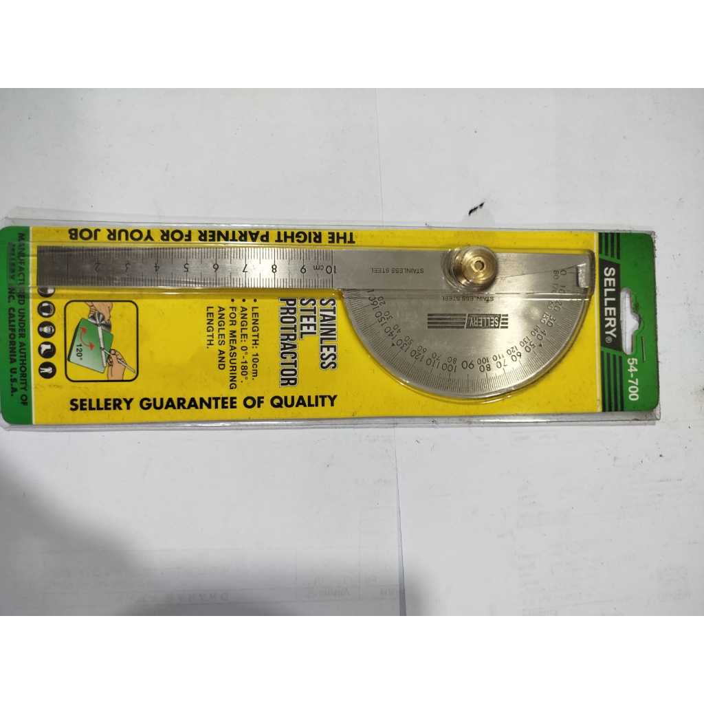 

Busur Derajat - Stainless Steel Protactor Sellery 54-700