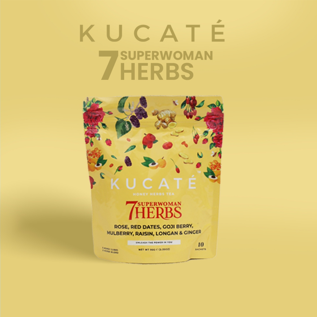 

KUCATE - Honey Herbs Tea Superwoman - Minuman Teh Herbal Isi 10 Sachet