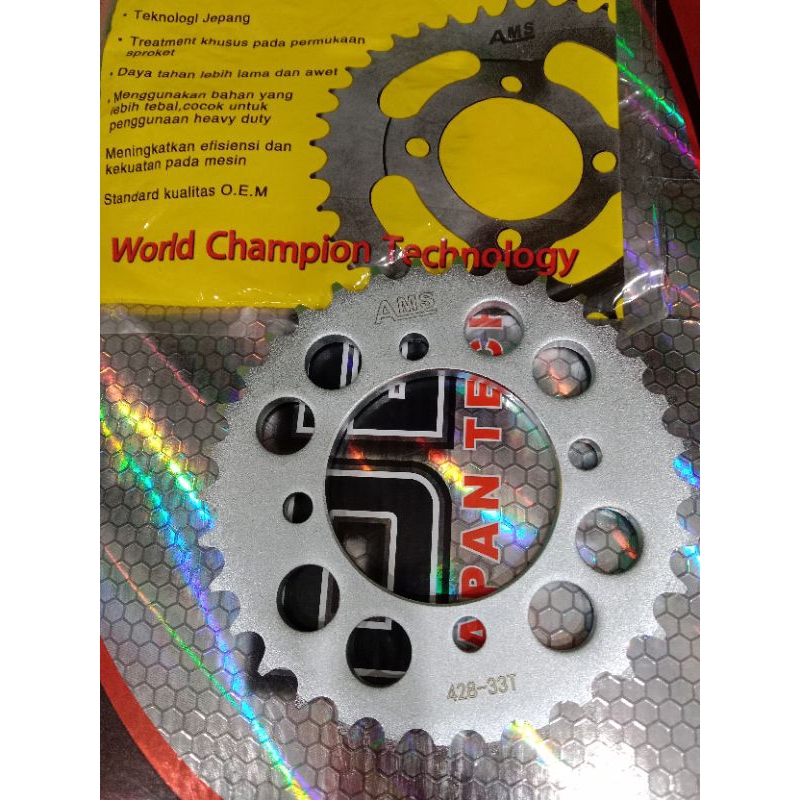 Gir gear 428 yamaha ready ukuran 33-40 Heavy duty AMS original