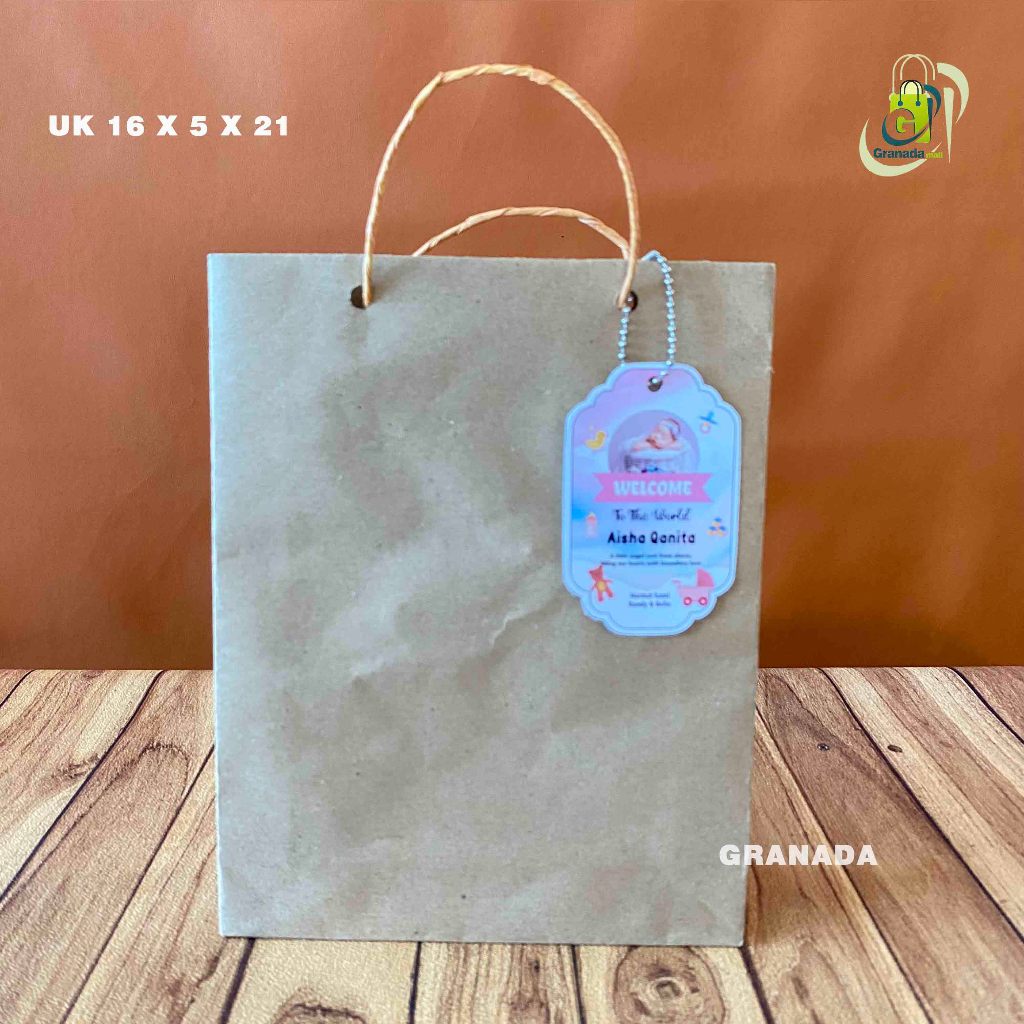 

TAS KERTAS KADO - PAPER BAG SOUVENIR FREE CUSTOM HANGTAG