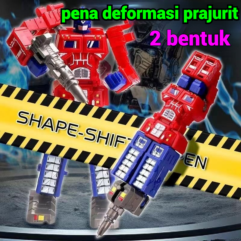 

Pulpen Robot Transformasi / Optimus / Bolpen Anak Mainan / Action Figure Robot Soldier Alat Tulis