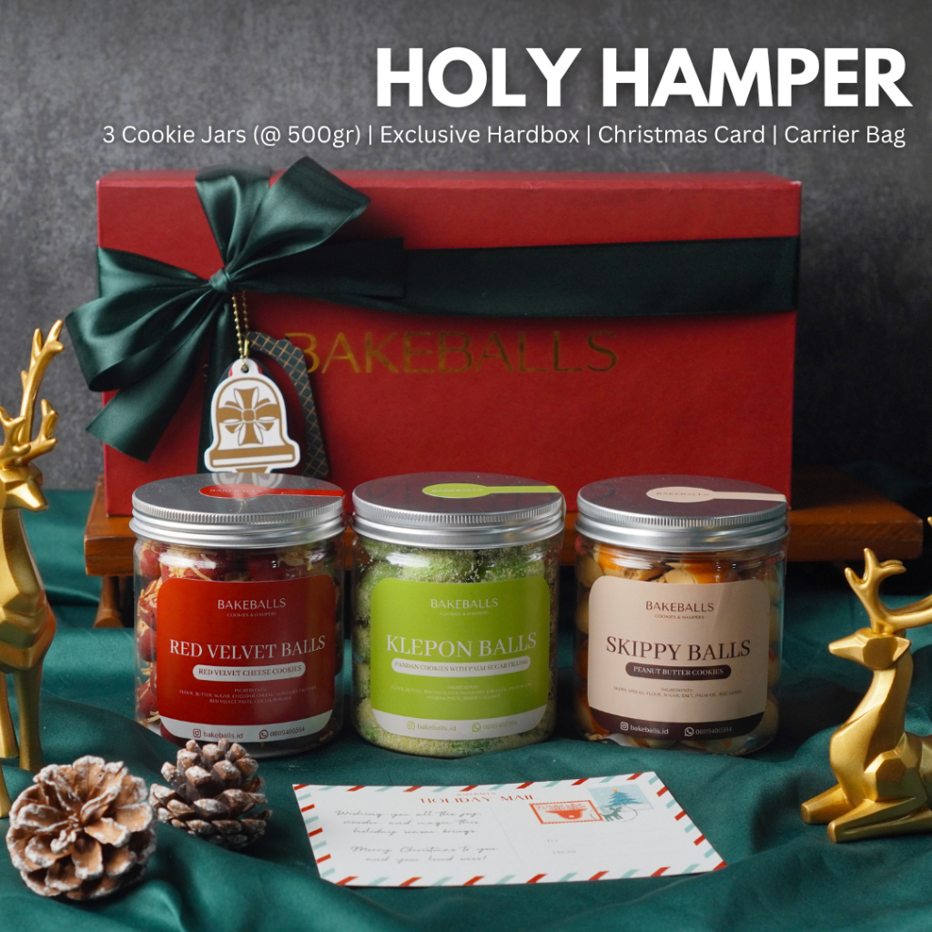 

HOLY Hamper | Paket Hampers Natal Christmas | Kue Kering Premium | READY STOCK