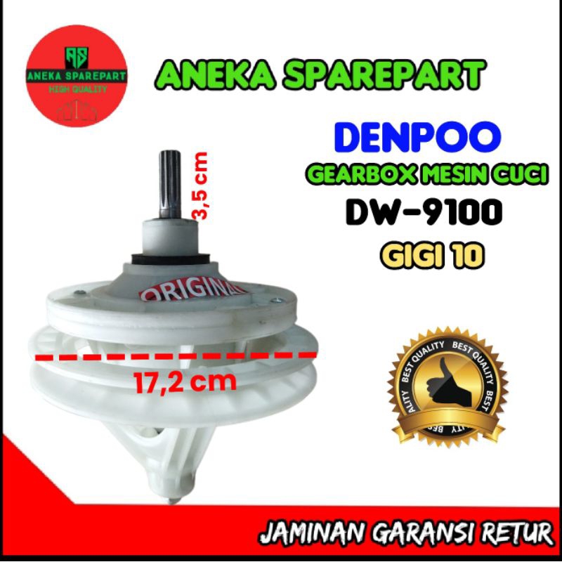 gearbox/girbox mesin cuci DENPOO DW-9100 gigi 10