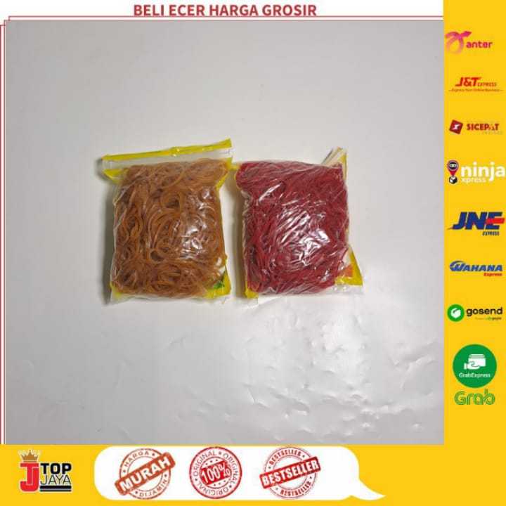 Karet Gelang / Rubber Band Kecil / Karet Gelang Kecil Kuning / Merah 100 Gram