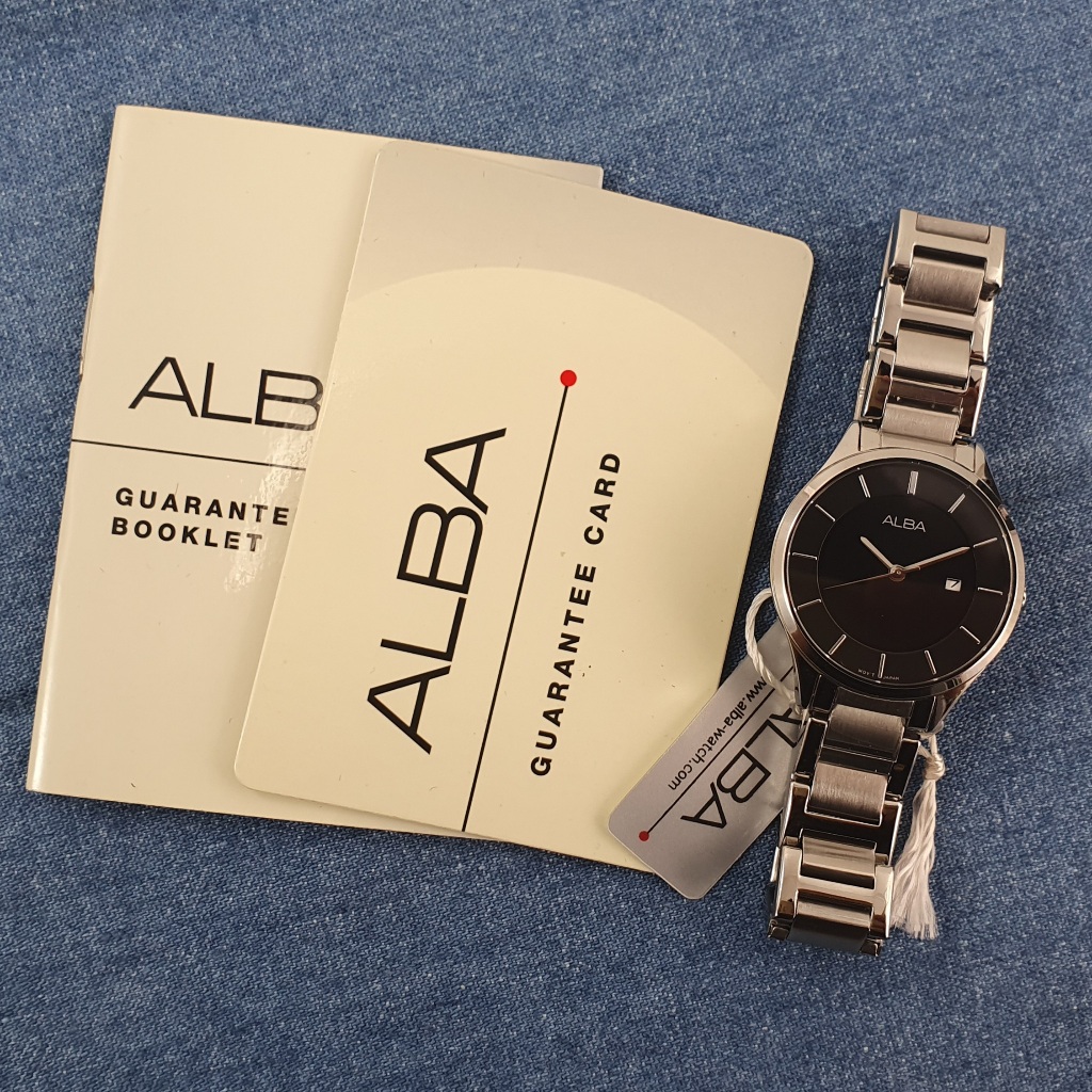 Jam Tangan Wanita Alba Tali Rantai Stainless Steel Anti Air Original Bergaransi 1 Tahun Resmi - AH7L