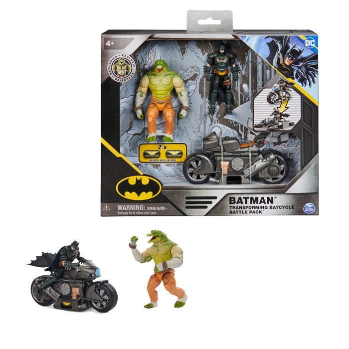 DC Comics Batman Transforming Batcycle Battle Pack Figure