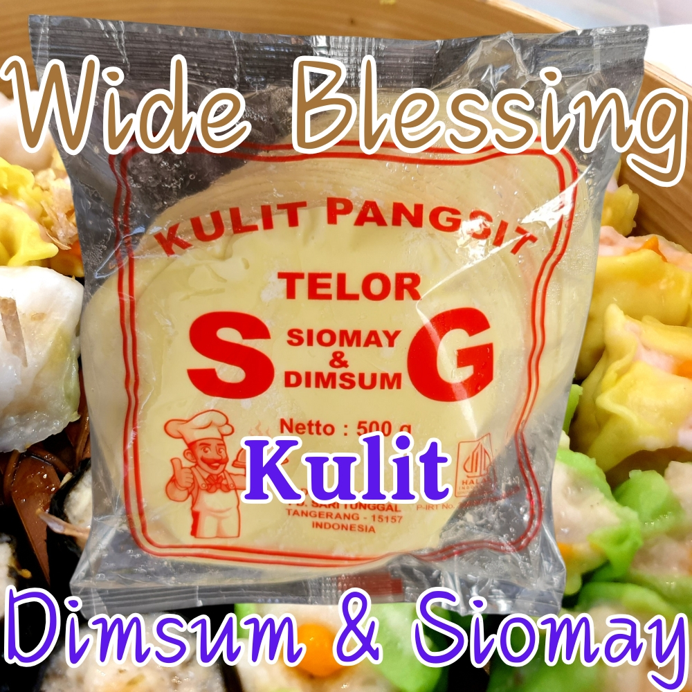 

Kulit Siomay & Dimsum SG 10cm Bulat 500 Gram Kuning / S.G. Telor 500 gr / Gyoza 500gr / Pangsit - 500Gram Siomai Telur