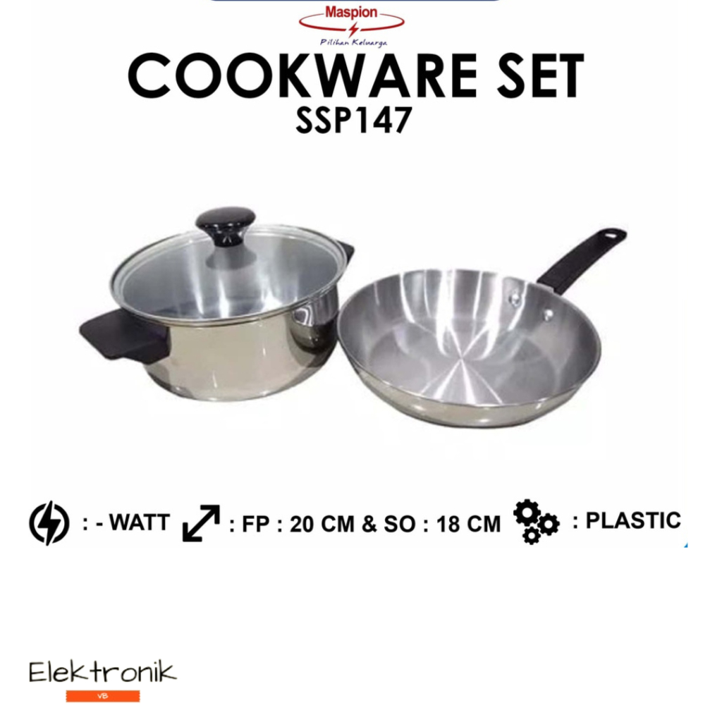 Panci Panda Maspion Panda Fit Set B SSP 147