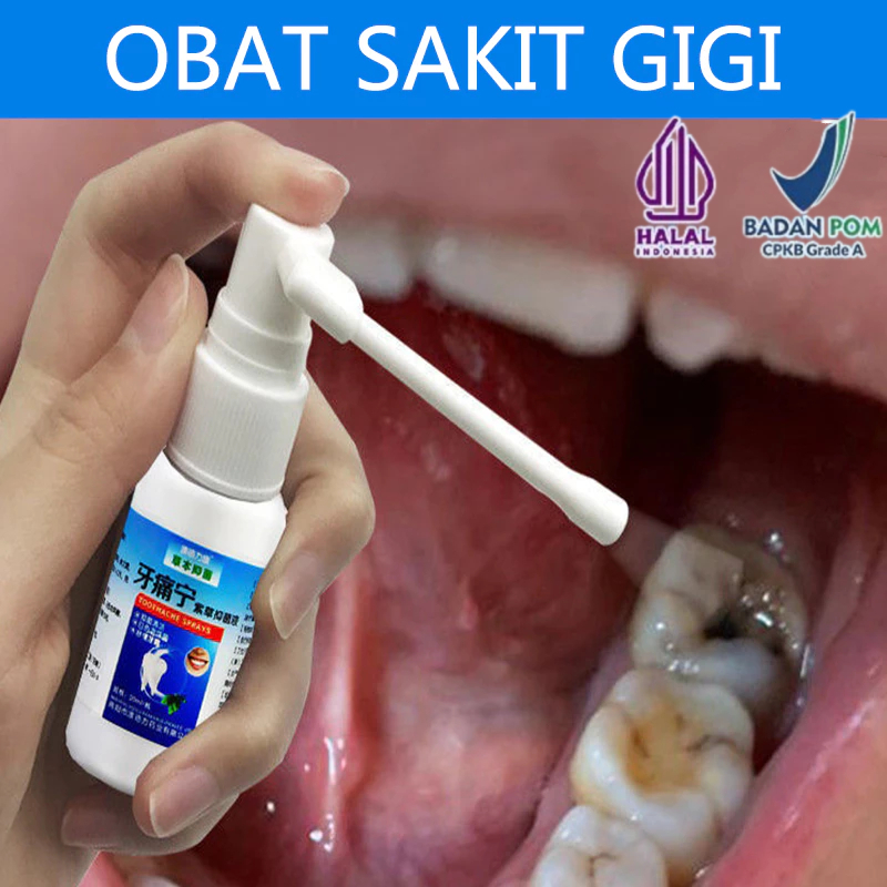 Obat Sakit Gigi  20ml Semprot Semprotan Pereda Nyeri Obat Sakit Gigi Berlubang Obat Sakit Gigi Berlu