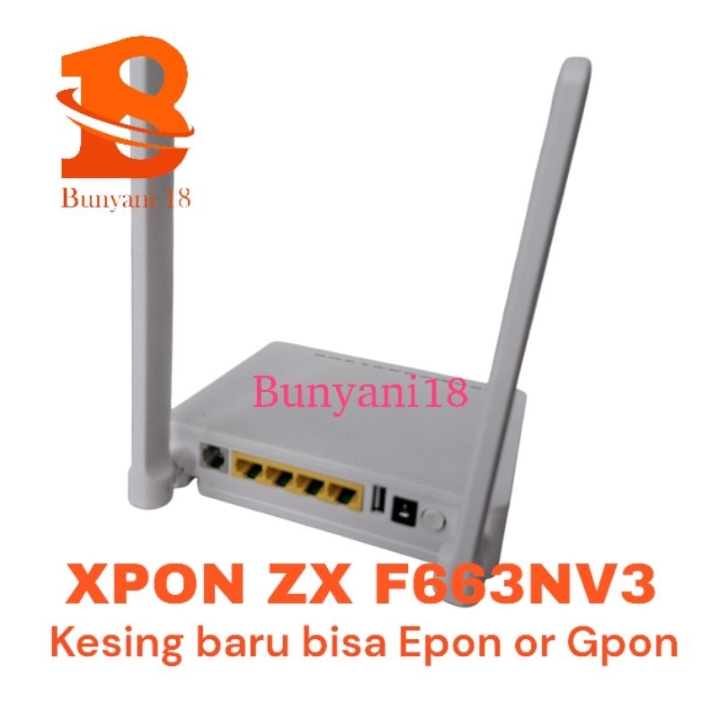 MODEM XPON ONT ONU ZTE F663NV3A SECOND BEKAS DENGAN CASING BARU ATAU NEW