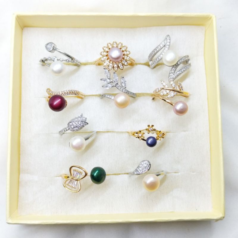 PAKET RESELLER 10 CINCIN MUTIARA LOMBOK ASLI - CINCIN MUTIARA LOMBOK - MUTIARA LOMBOK - CINCIN MUTIA