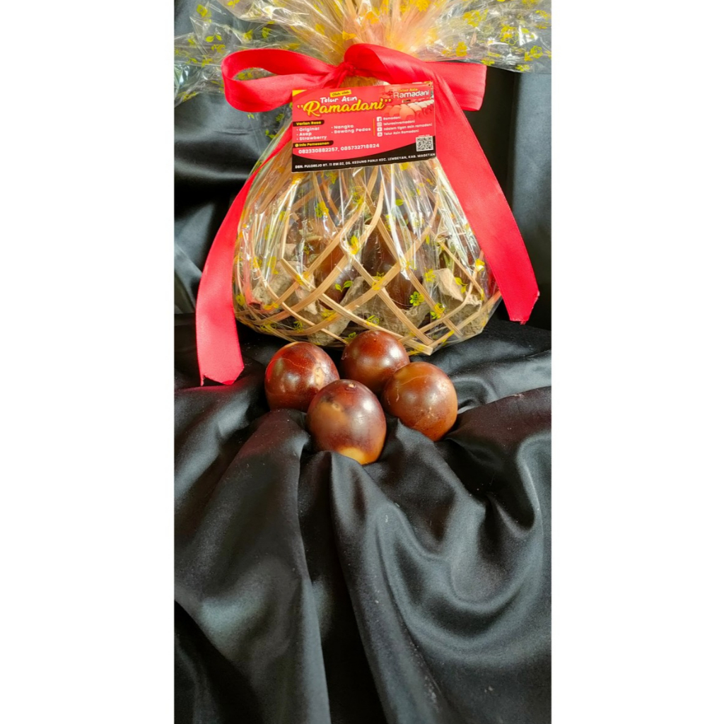 

Telur Asin Kemasan Kreneng ORI by Ramadani Telur Asin Original Telur Asin Rasa Rendang Telur Asin Rasa Udang Bakar Telur Asin MAsir Bakar Kukus
