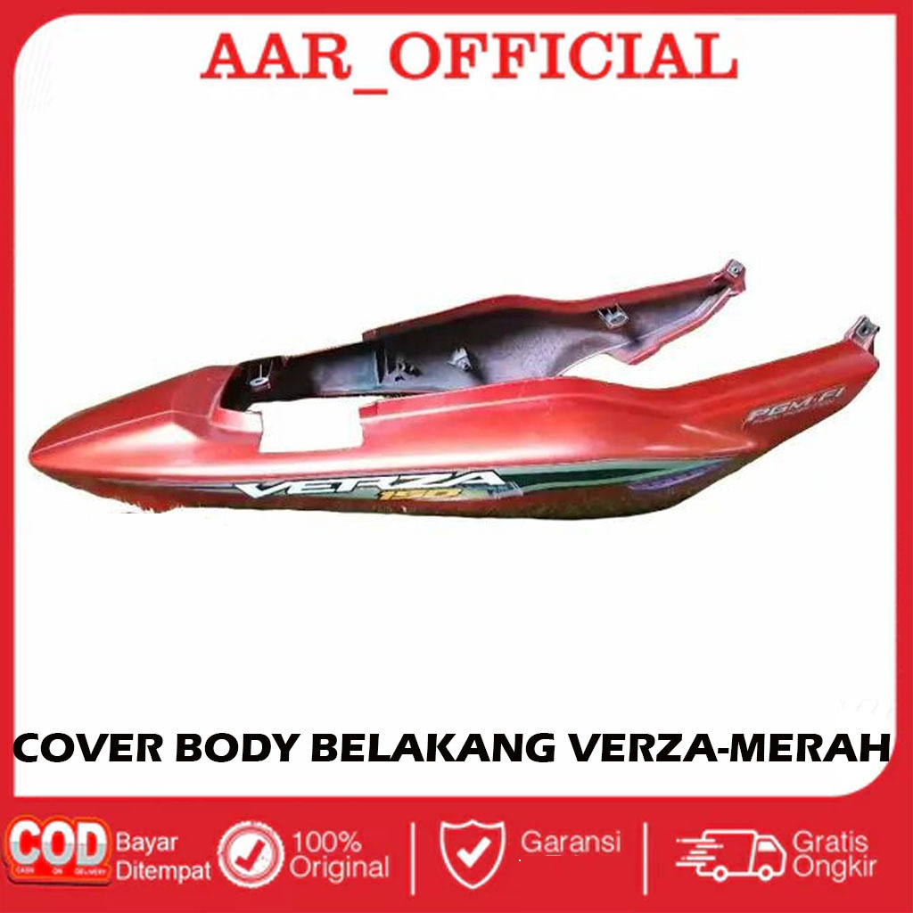 Cover Body Belakang Set Kanan Kiri Motor Verza Original Copotan -Merah