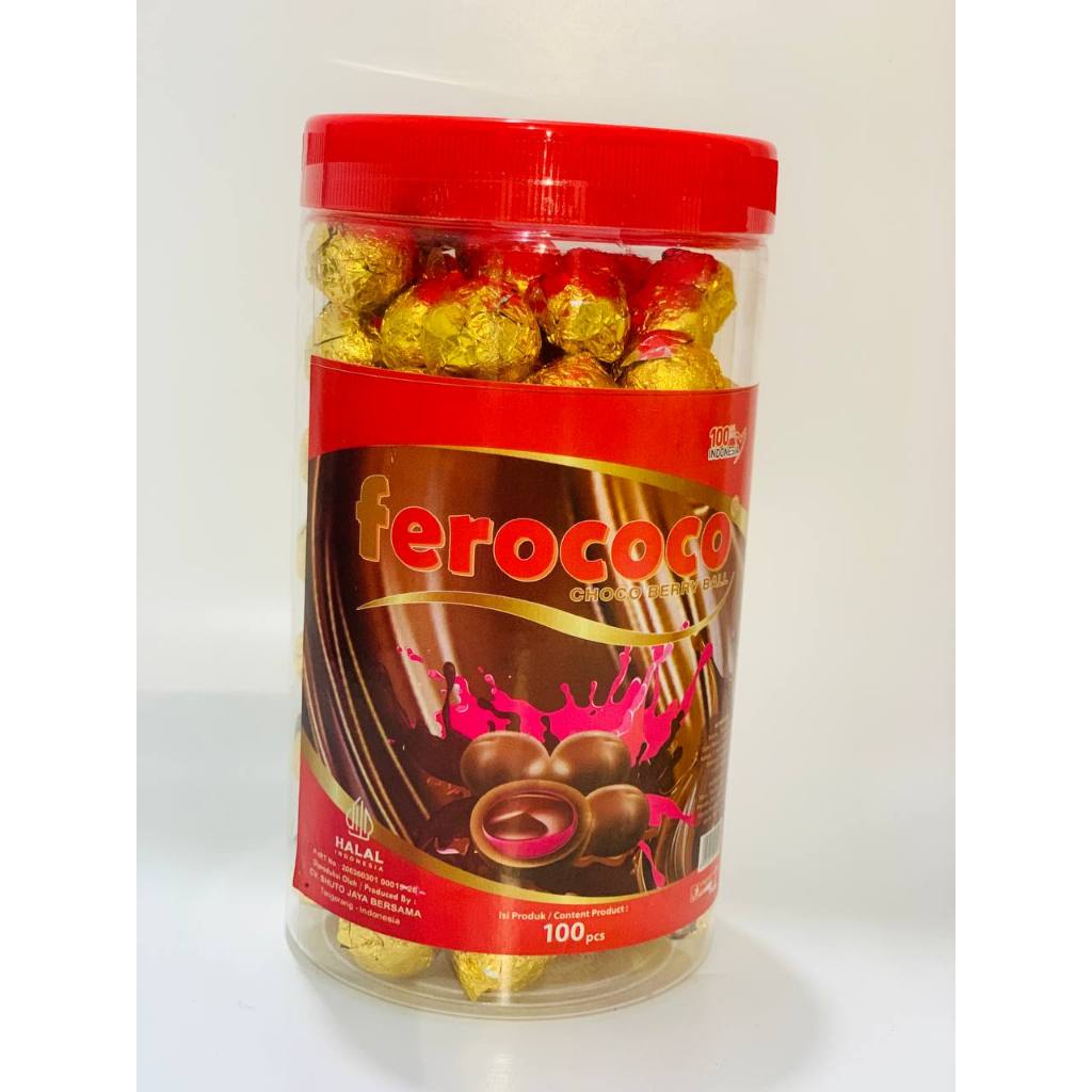 

Ferococo coklat bola rasa berry Kana Camilan KC029