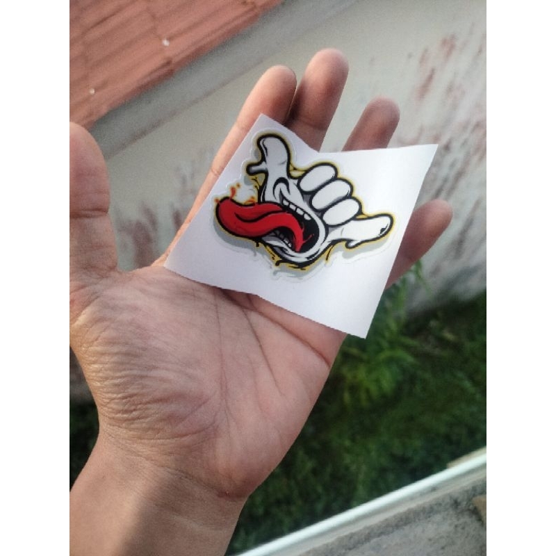 Stiker Motor Stiker Sintak Ala Ala Plat Kt Stiker Tangan Sticker Motor Bahan Vinyl Kualitas Bagus An